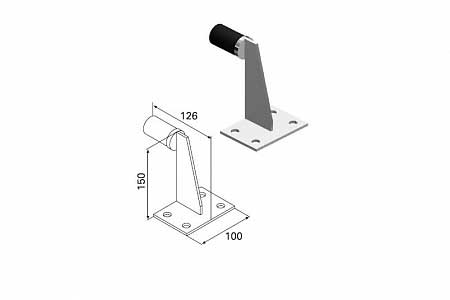 Боковой упор, 150 мм